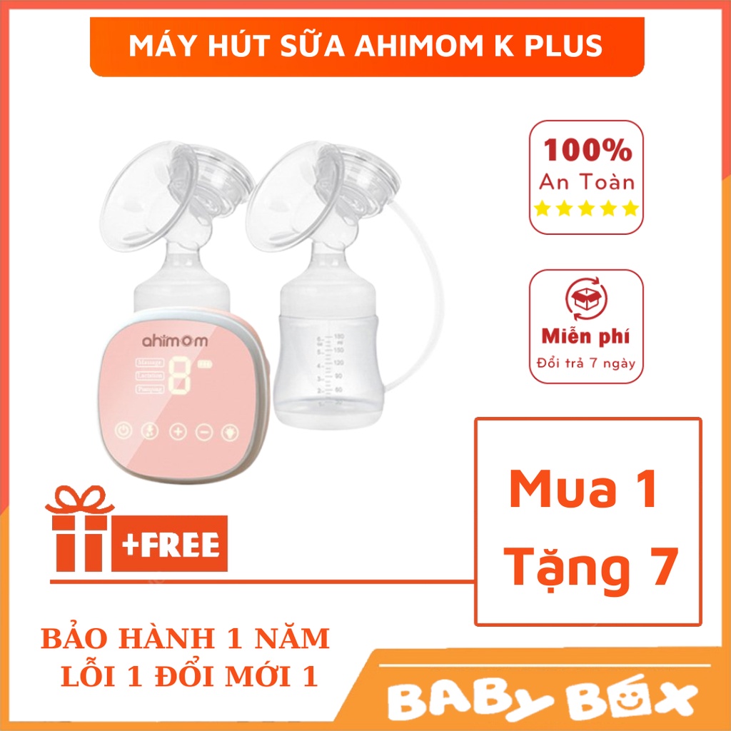 Máy hút sữa điện đôi Ahimom K Plus - máy vắt sữa điện đôi hàng nhập khẩu BH 12 tháng - BabyBox