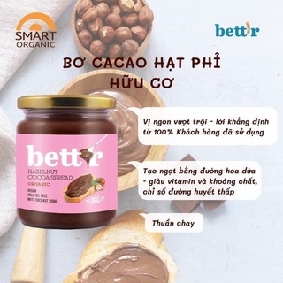 Bơ cacao hạt phỉ hữu cơ