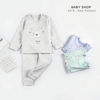Freeship 99k toàn quốc_,Bộ thu đông cotton mịn cho bé