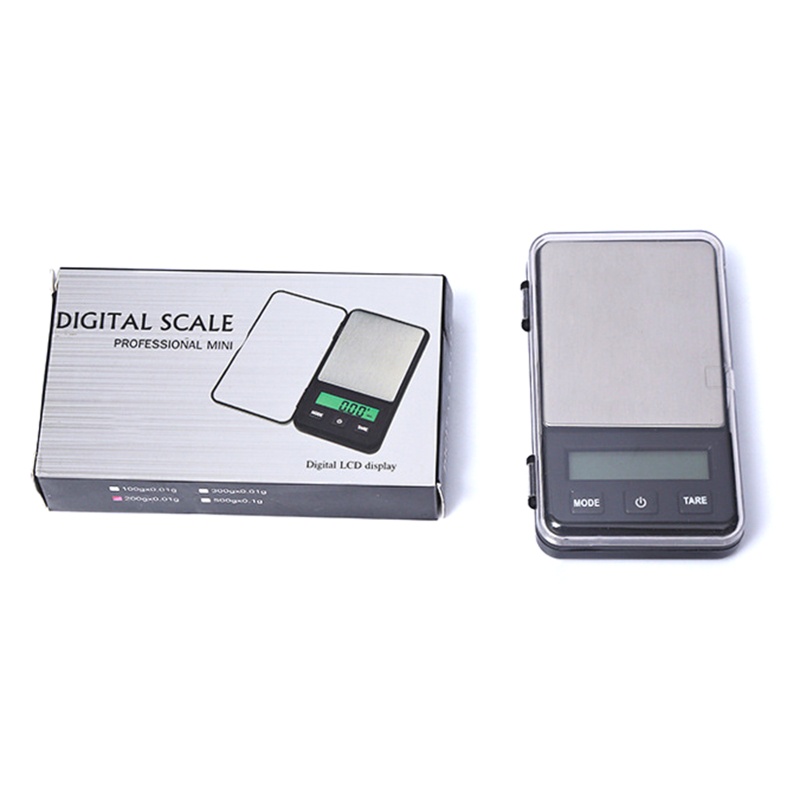 Cân Điện Tử Mini 200g / 0.01g Màn Hình LED Dùng Cân Trang Sức Tiện Dụng Mang Theo Du Lịch