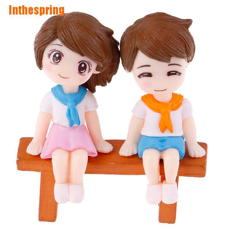 1 Set Mô Hình Cặp Đôi Mini Trang Trí Sân Vườn