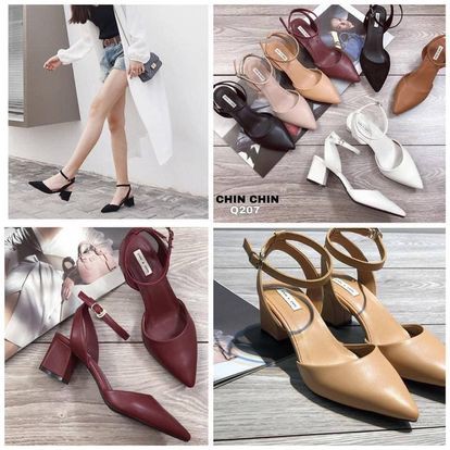 Giày bigsize bít mũi cao gót - Full size 30 đến 44