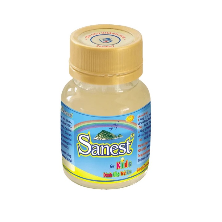 Nước Yến Sào Khánh Hòa Sanest for Kids Lọ 62ml (Dành cho trẻ em)
