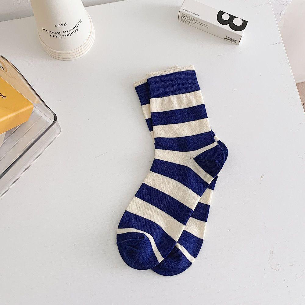 Vớ Cotton Cổ Vừa In Chữ Đơn Giản Phong Cách Harajuku Thời Trang Mùa Hè Cho Nữ