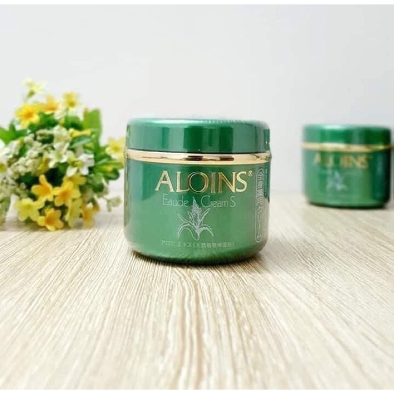 [Hàng _Nhật]  Kem Xanh Lô hội Aloins Eaude Cream Dưỡng Da Toàn Thân Hàng Nhật Nội Địa 185G