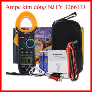 Ampe kìm Đồng hồ kẹp dòng vạn năng NJTY 3266TD đo tụ, tần số, nhiệt độ, điện trở, điện áp