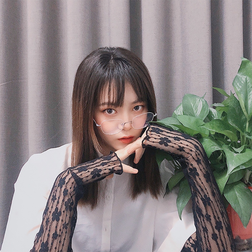 Găng tay vải ren họa tiết hoa chống nắng nhiều màu tùy chọn tiện dụng cho nữ khi đi câu cá/xe đạp/chạy bộ/thể thao