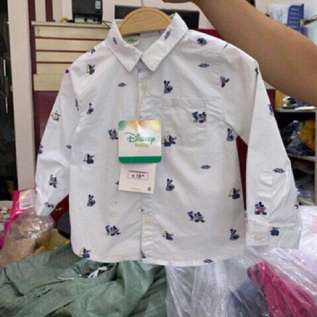 Áo sơ mi zara mickey & pluto dư xịn