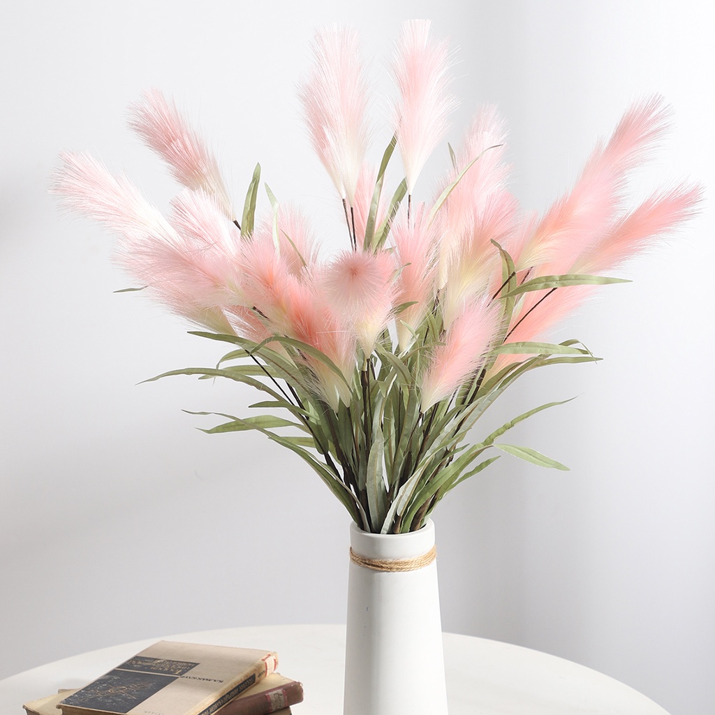 Set 3 Nhánh Lá Cây Nhân Tạo Tự Trang Trí Nhà Cửa / Tiệc Cưới / Năm Mới