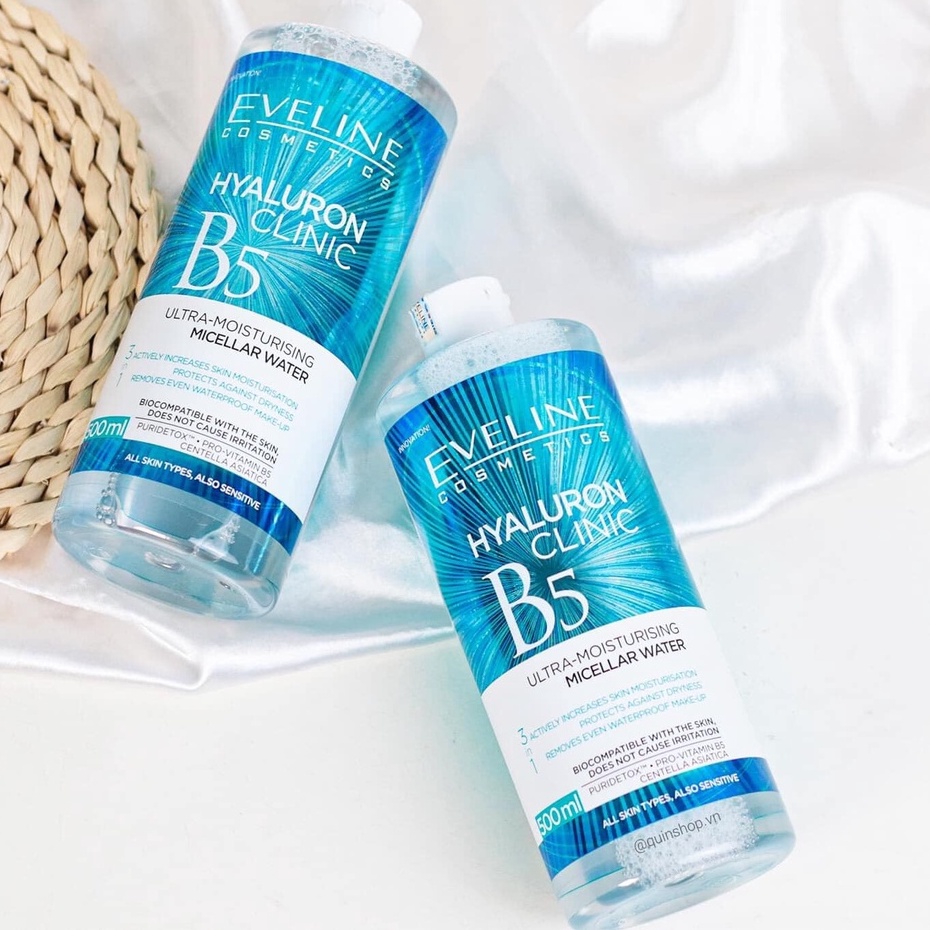 Nước tẩy trang Eveline Hyaluron Clinic B5 Puridetox