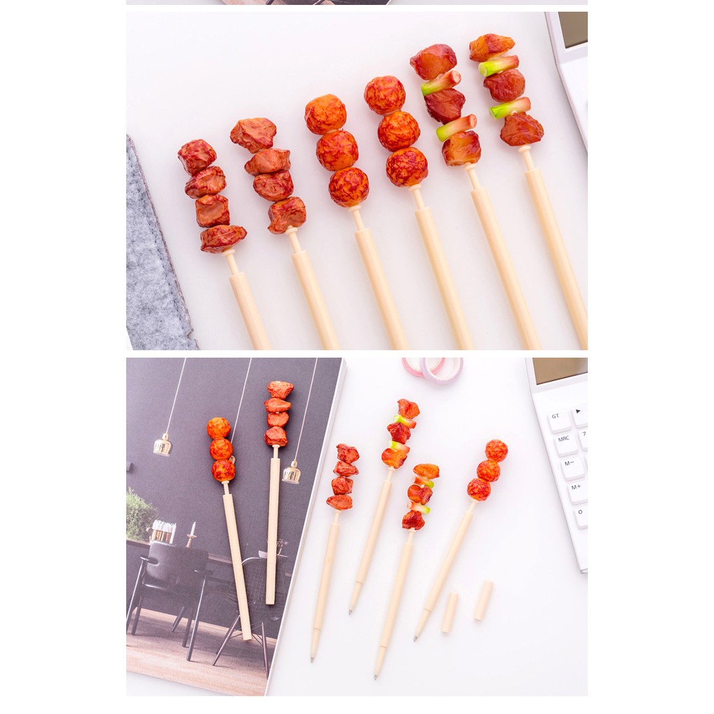 Bút Bi Ngòi 0.5mm Thiết Kế Kiểu Dáng Hình Món Ăn Độc Đáo Sáng Tạo Hàng Chính Hãng E515