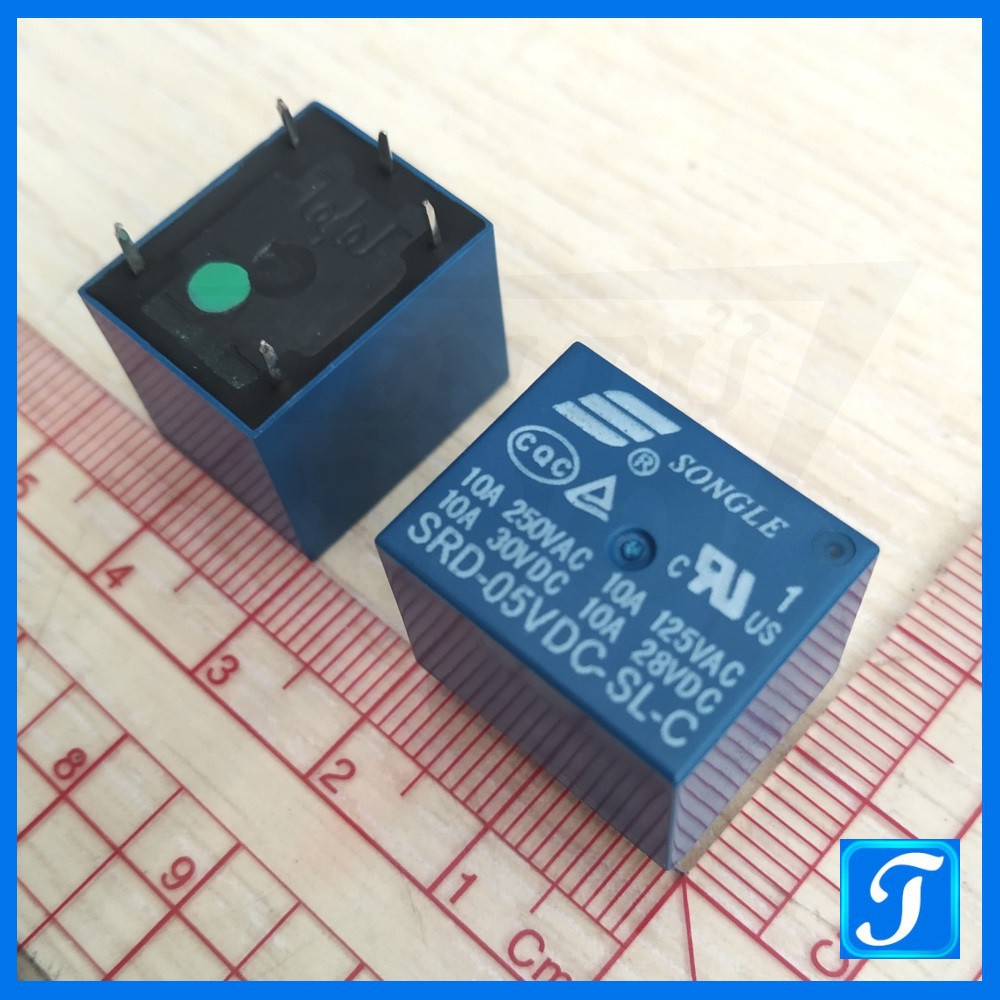 Relay 5V Rờ Le 10A 250VAC SRD-05VDC-SL-A 4 Chân / SL-C 5 Chân