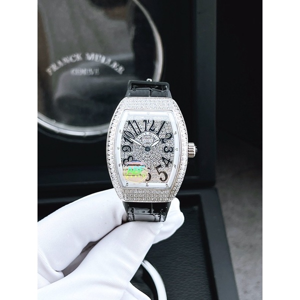 FRANK MULLER V32 ABF Thuỵ Sĩ - Đồng Hồ Nữ Thiết Kế Full Hột Đá Cao Cấp - BH 24 Tháng