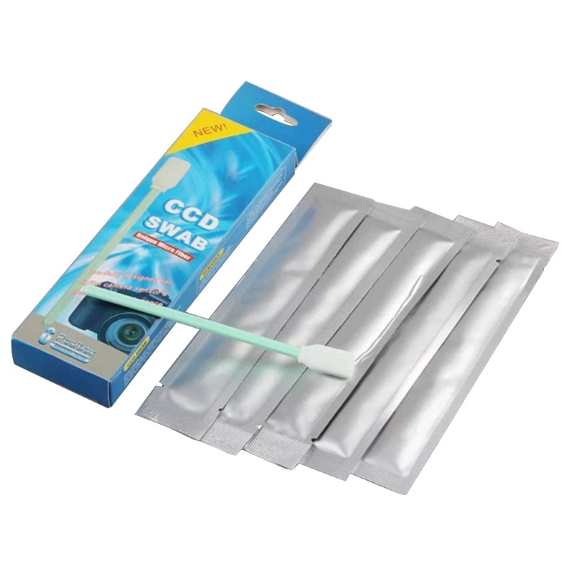 Bộ 6 Cây Tăm Bông Vệ Sinh Máy Ảnh CMOS CCD Đường Kính 15mm