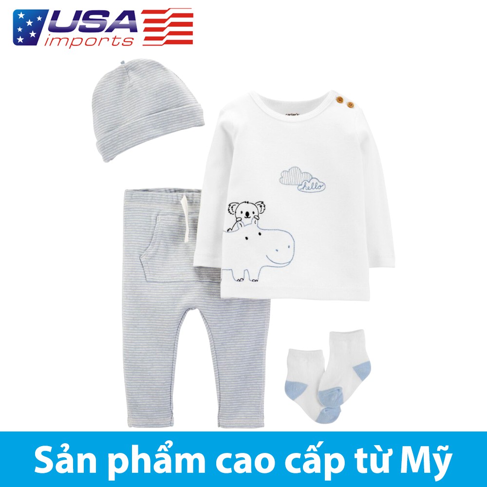 Set 4 món áo kèm quần Car-tờ Auth Từ Mỹ (17577810)
