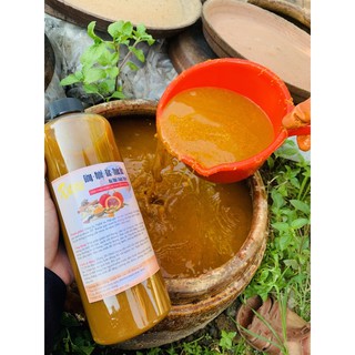 1 lít gừng nghệ gấc hạ thổ tặng kèm vòng dâu tằm cho bé