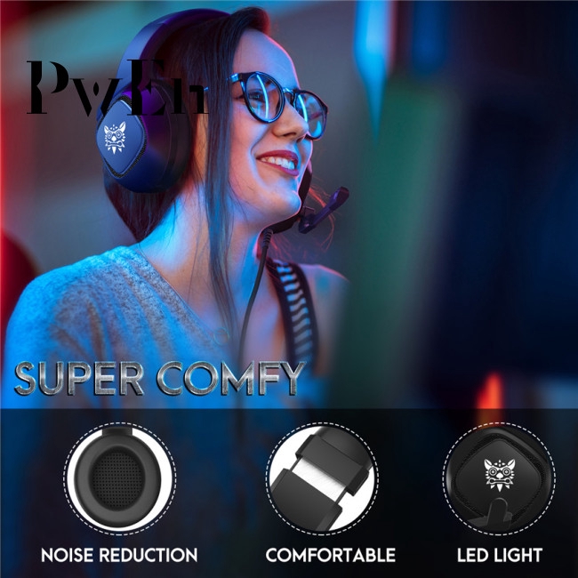 ONIKUMA K19 Gaming Heaset PS4 PC Gamer Stereo Headphones with Mic/LED Light for Xbox One/Laptop | BigBuy360 - bigbuy360.vn
