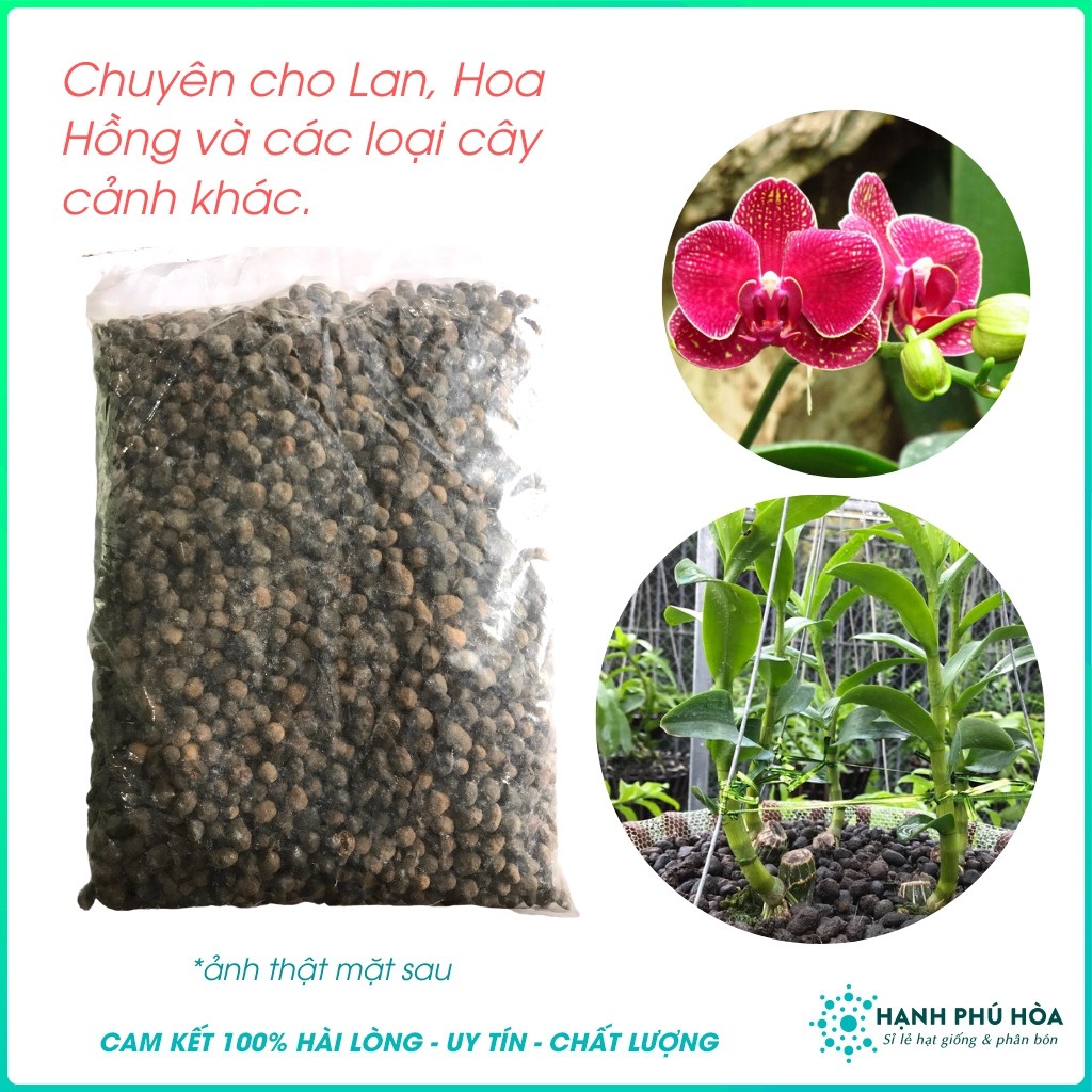 600 gram Phân Dê Vi Sinh Ủ Mục Dạng Viên (Đã Qua Xử Lý Trichoderma) -Phân Bón Cho Hoa Lan, Hoa Hồng &amp; Cây Kiểng