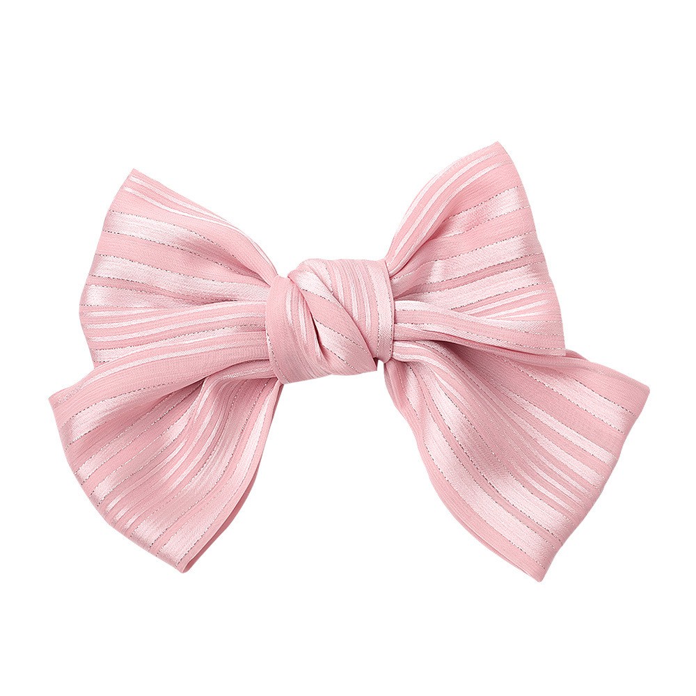 Kẹp tóc thắt nút hình bướm / hoa bằng vải lụa cỡ lớn C199