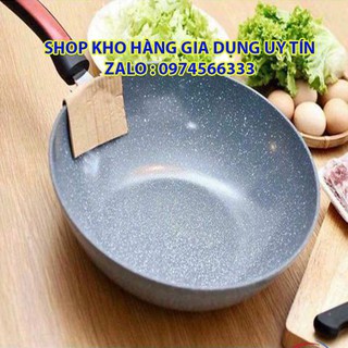 Chảo ceramic vân đá dùng cho mọi loại bếp 32cm