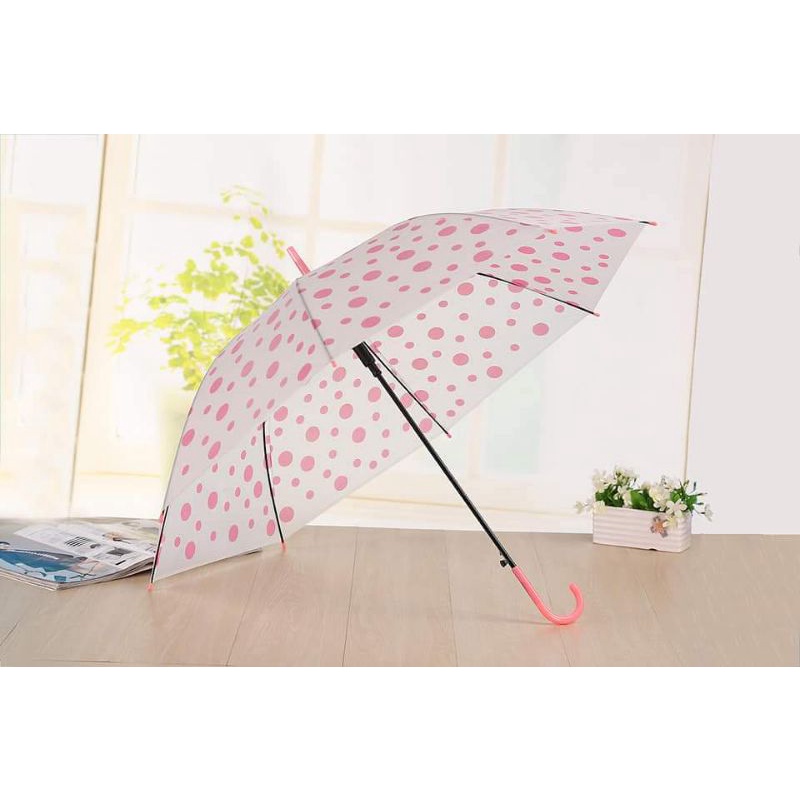 Cây dù che mưa hình chấm bi,,,