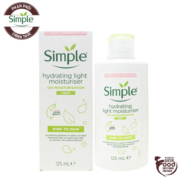 Kem Dưỡng Da Ẩm Mịn Simple Hydrating Light Moisturiser 125ml