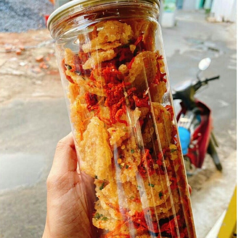 Cơm cháy lắc khô bò 300g loại ngon, cơm cháy khô bò sợi vị đậm đà - Ăn vặt nhà Cốm