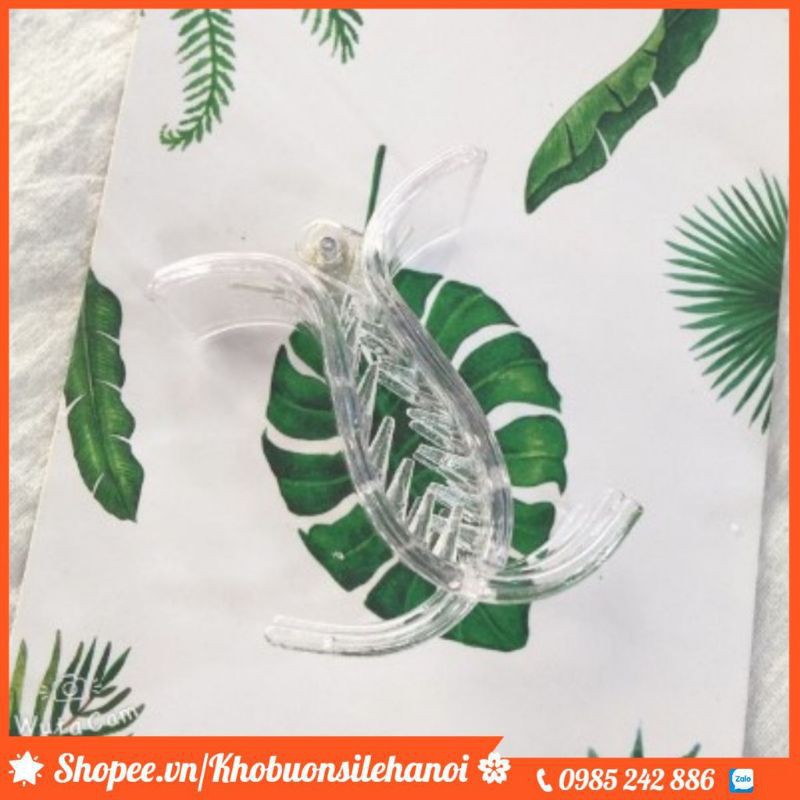 Set 2 Kẹp Tóc Càng Cua 5 Răng Trong Suốt Đẹp Xịn Sò