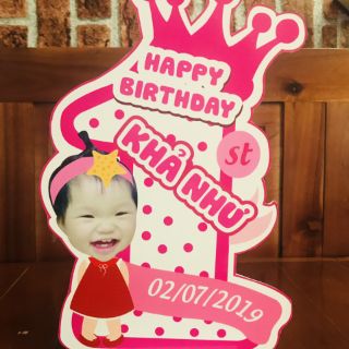Số tuổi kèm chibi sinh nhật cao 40cm