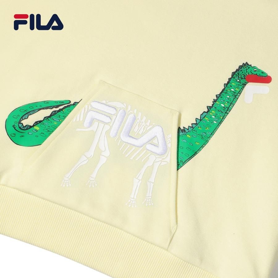 Áo khoác hoodie tay dài có nón trẻ em Fila Milk On The Rock - FK2POD1M01X-PYE