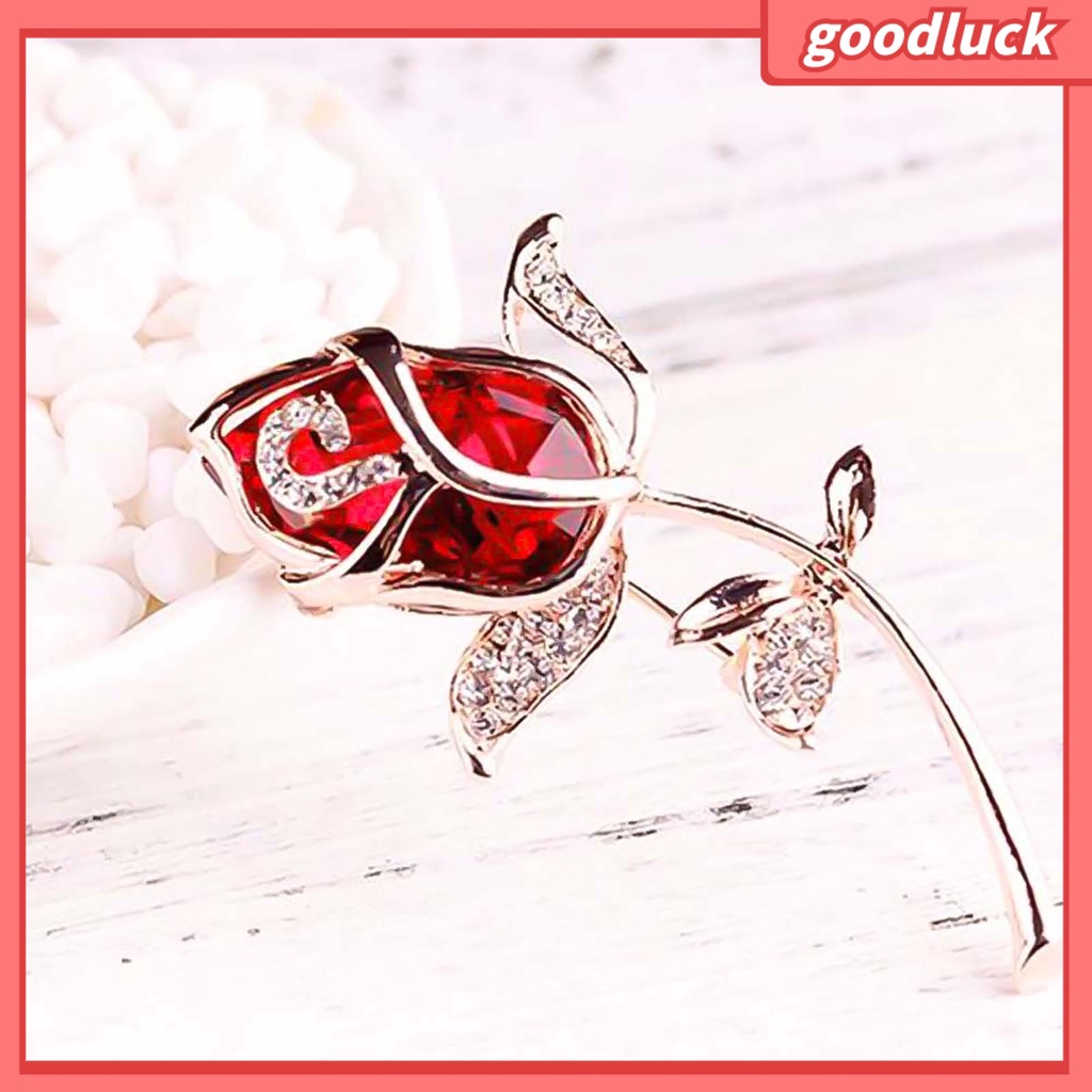 Trâm cài áo hình hoa hồng bằng hợp kim thiết kế thời trang cho nữ