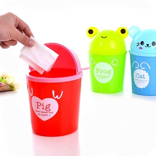THÙNG RÁC MINI ĐỂ BÀN HÌNH THÚ ĐÁNG YÊU