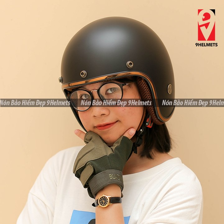 Mũ Bảo Hiểm 3/4 Đầu Chính Hãng