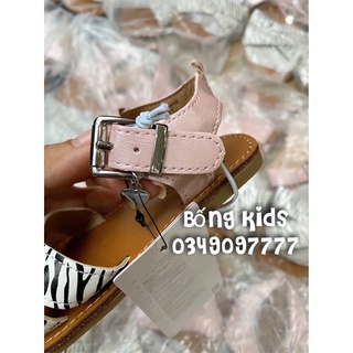 Sandal Bé Gái Vằn Trắng/Hồng MC