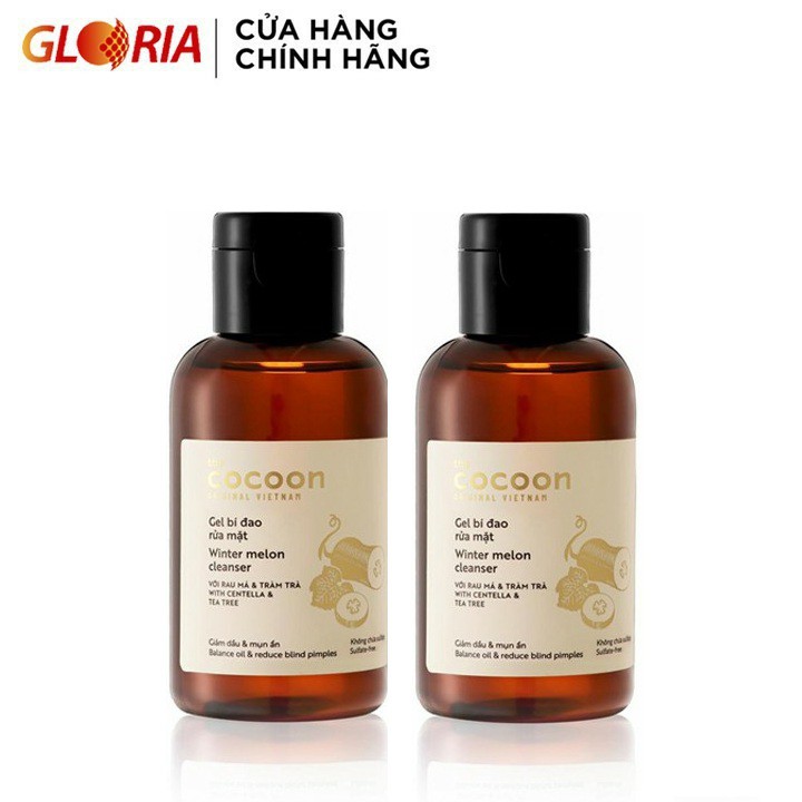 Combo 2 gel rửa mặt bí đao Cocoon 140ml/chai