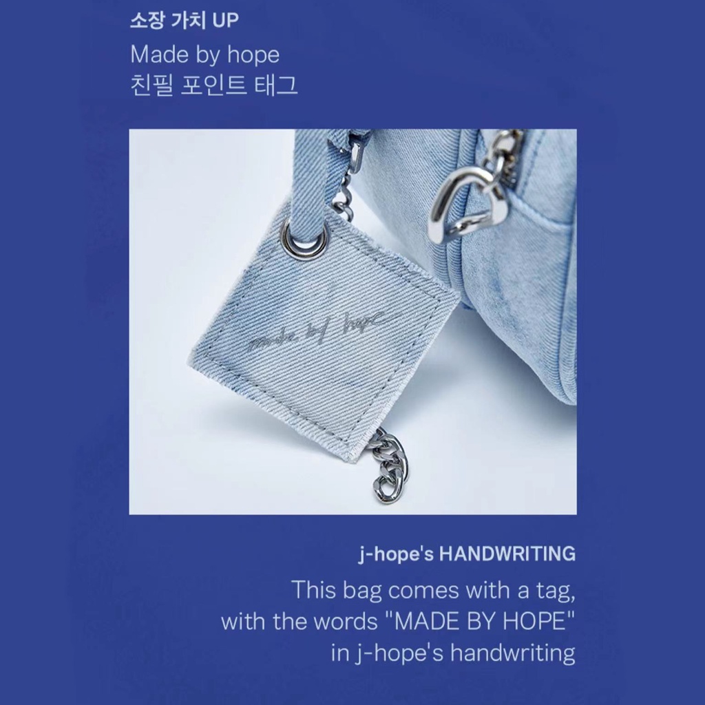 Túi Đeo Chéo Mini Phong Cách Kpop BTS Bangtan Boys Merch J-HOPE