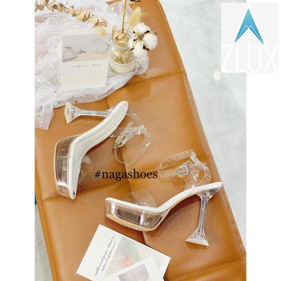 👘 GIÀY CAO GÓT NAGASHOES QUAI TRONG ĐẾ ĐÚP 10CM NAC185 -KJ91 👘