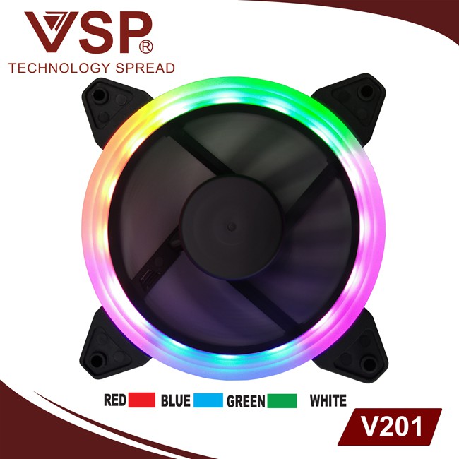 Fan led 1 mặt VSP V201 12cm Led RGB tuổi thọ 30000 giờ - Hãng phân phối | WebRaoVat - webraovat.net.vn