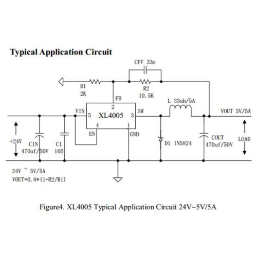 Module nguồn hạ áp DC-DC XL4005 5A