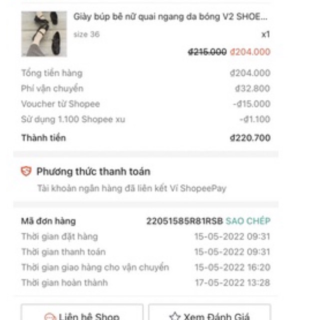 Pass GIÀY NỮ QUAI NGANG DA BÓNG size 36