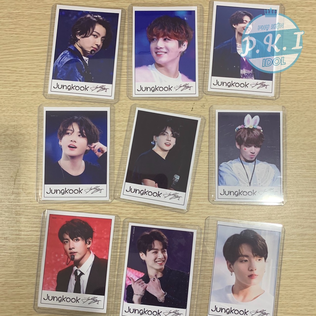 Siêu Phẩm 9 Lomo Card JungKook BTS Tặng Kèm Luôn 9 Toploader B8