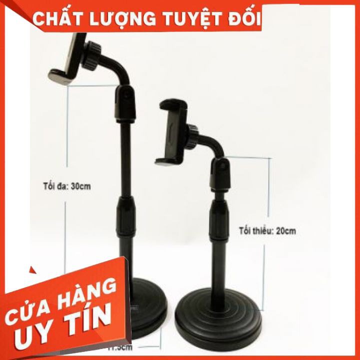 Giá Đỡ Điện Thoại livestream Để Bàn + Kẹp Điện Thoại Đa Năng xoay 360 độ dùng để Quay Phim, chụp ảnh L8