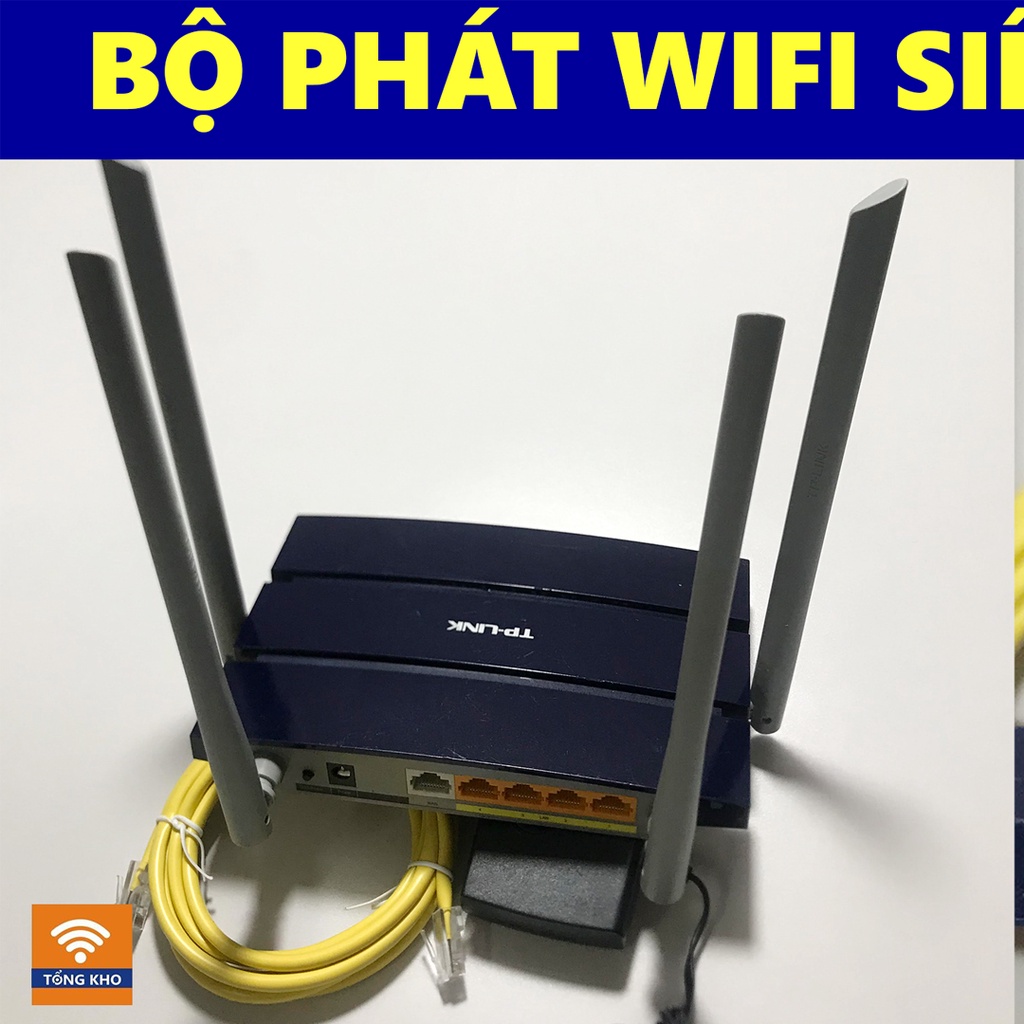 Bộ phát wifi tp link WDR6300, wifi 4 râu Xuyên Tường AC1200 - 2 Băng tần