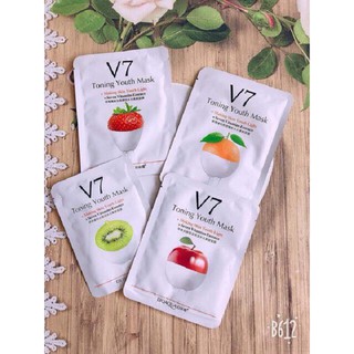 Combo 100 mặt nạ hoa quả bioaqua v7 toning youth mask nội địa trung