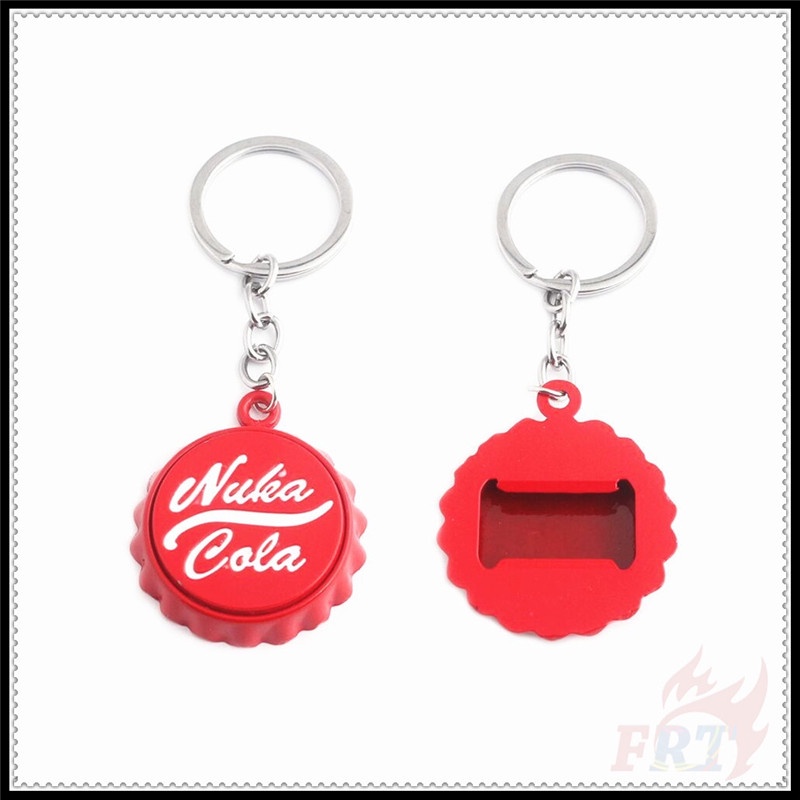 ✪ Fallout:nuka Cola - Dụng Cụ Mở Nắp Chai ✪ 1 Móc Khóa Hình Máy Chơi Game Bằng Kim Loại