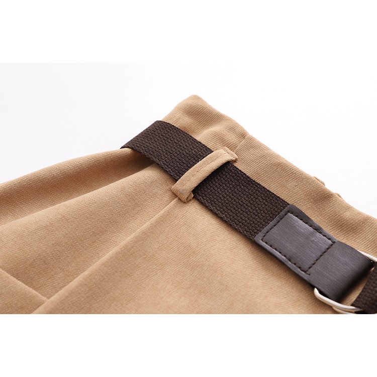 Chân váy xòe vạt lệch kèm đai dễ thương VAY107 free size