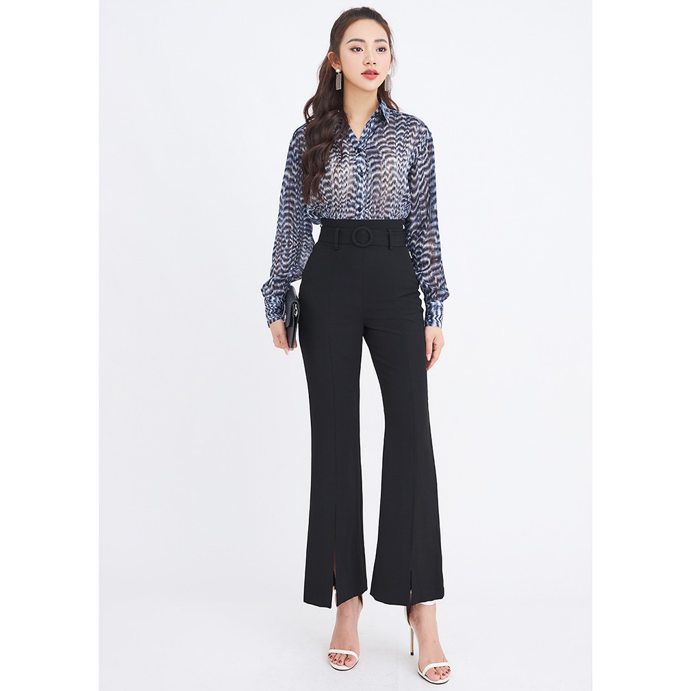Quần âu nữ 92WEAR 3 màu, đủ size, ống xẻ công sở QOA1254 | BigBuy360 - bigbuy360.vn