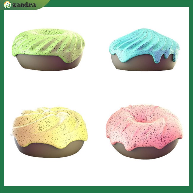 Set 4 Viên Tinh Dầu Thơm Khử Mùi Đa Năng Hình Bánh Donut Cho Nhà Ở / Văn Phòng / Xe Hơi