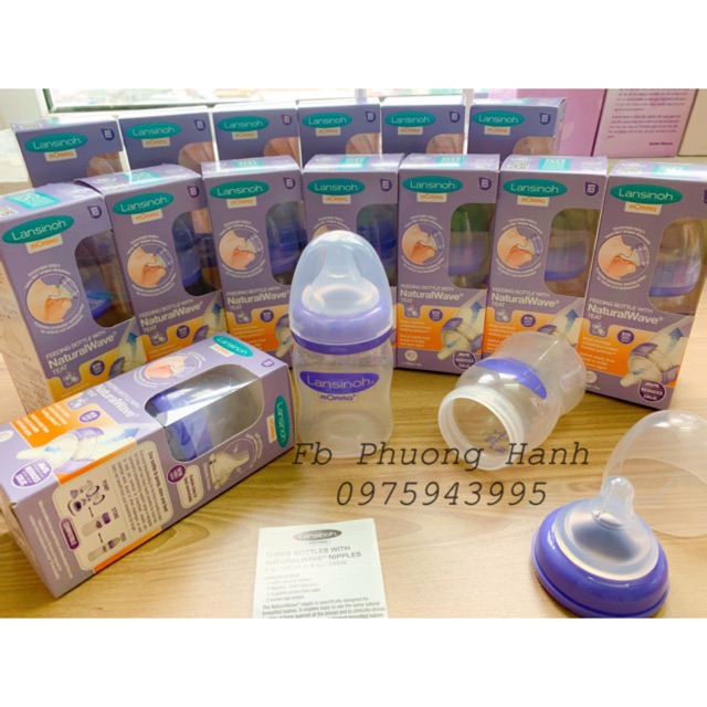 Bình Lansinoh nguyên set (Giá cho 1 bình)