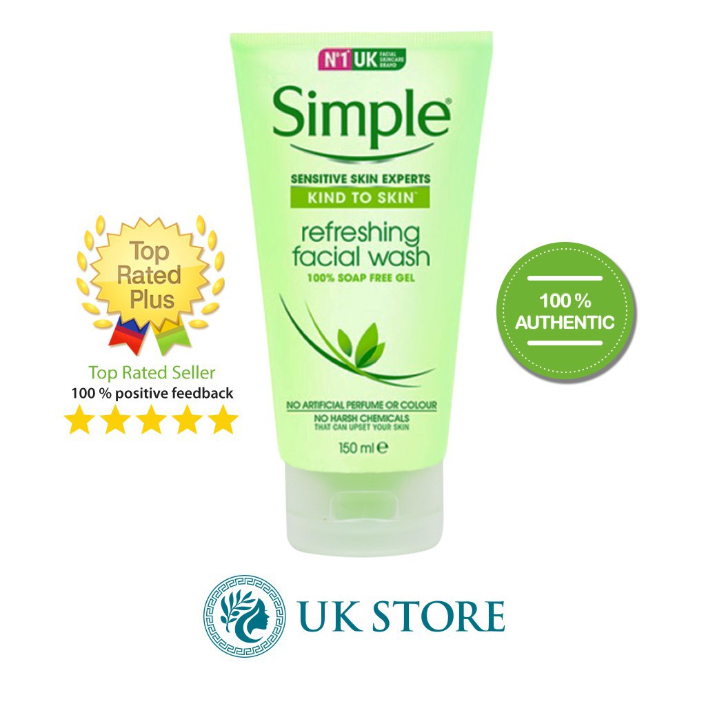 Sữa rửa mặt simple gel kind to skin bill 4 date 4 năm 150ml | BigBuy360 - bigbuy360.vn
